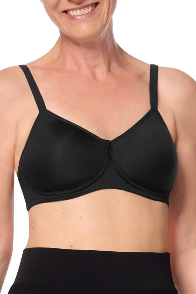 Lara Padded Wire-Free Bra - black