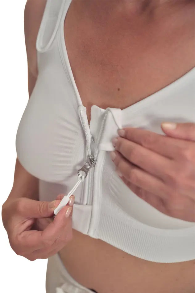 Leyla Post Surgery Bra - white