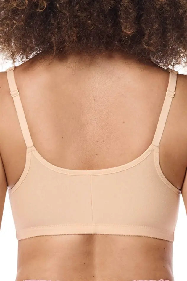 Fleur Wire-Free Front Closure Bra - sand