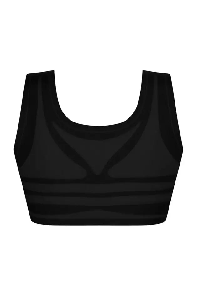 LymphFlow Wire-Free Front Closure Bra - black