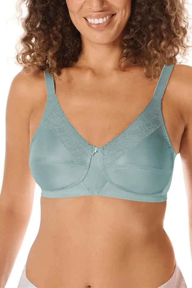 Nancy Wire-Free Bra - dark mint