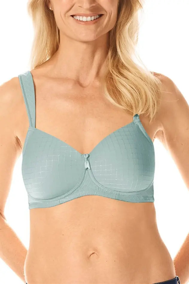 Cara Padded Wire-Free Bra - dark mint