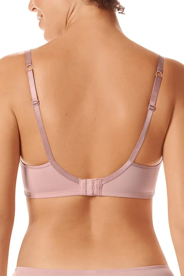 Danielle Wire-Free Bra - light mauve/dark mauve