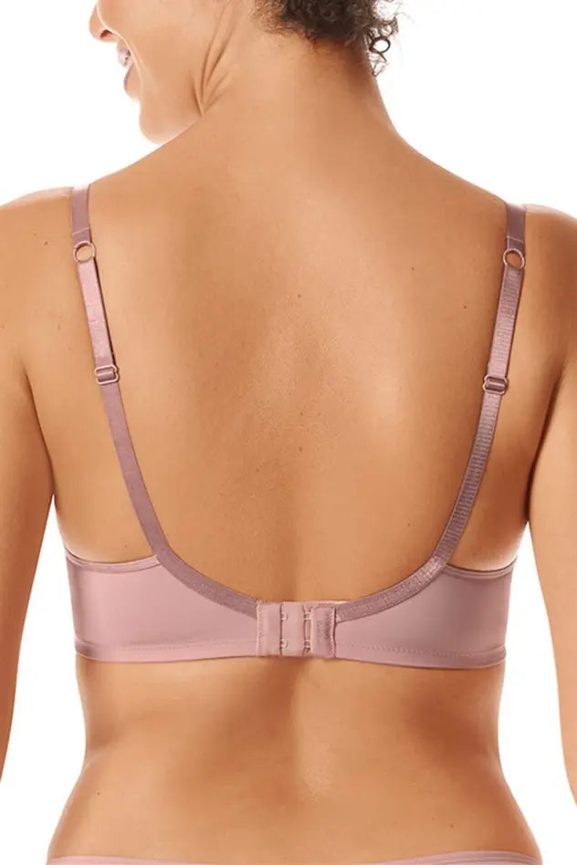 Danielle Underwire bra - light mauve/dark mauve