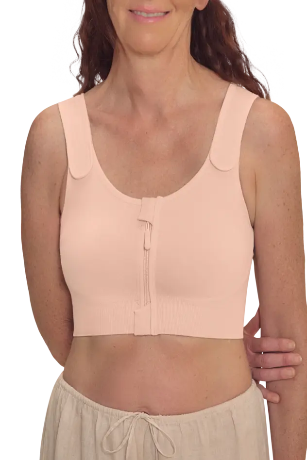 Pamela Post Surgery Bra with Front Closure - blush