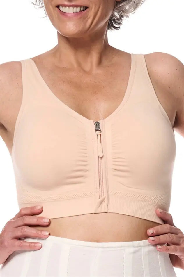 Emilia Wire-Free Bra with Front Closure  - blush