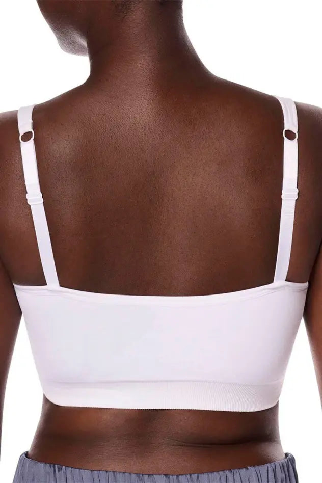 Emilia Wire-Free Front Closure Bra - white