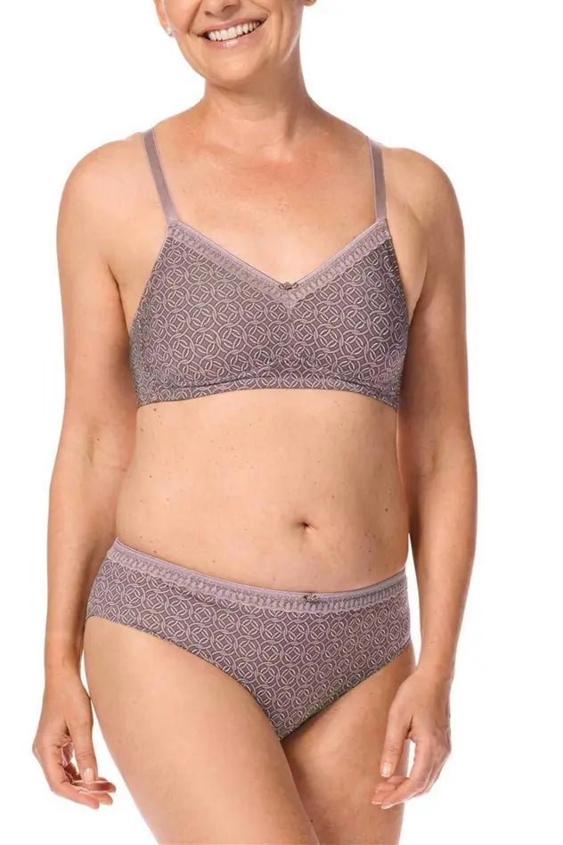 Liz Panty - mauve/multi