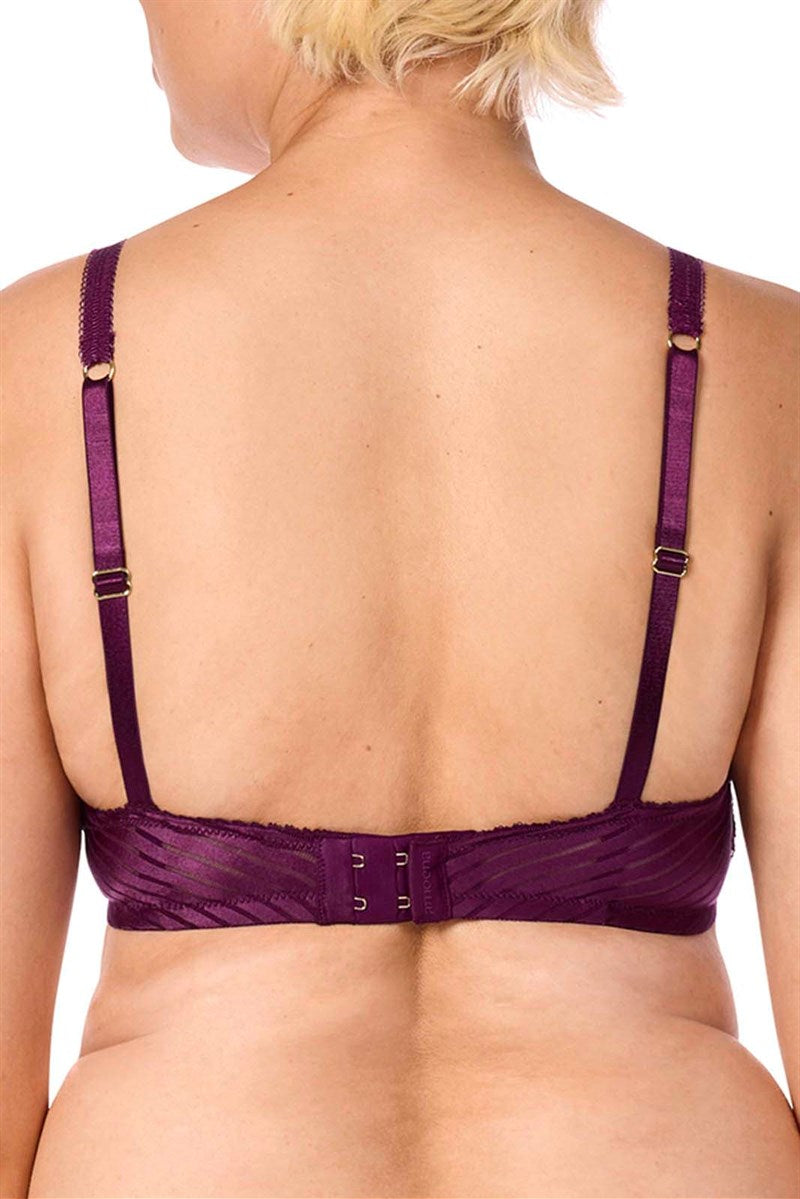Karolina Wire-Free Bra - dark berry/sand