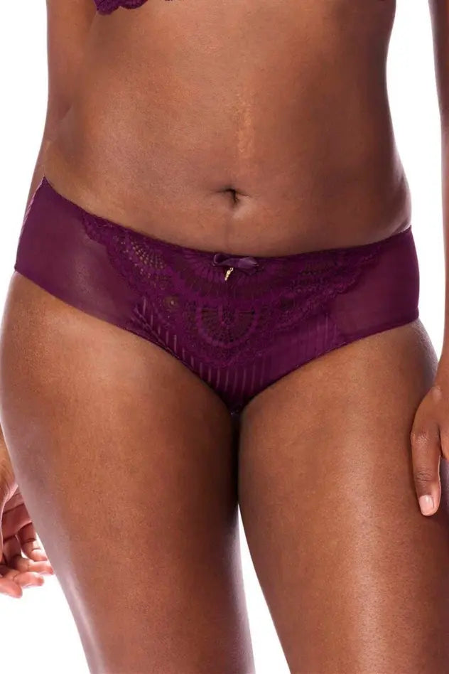 Karolina Panty - dark berry/sand