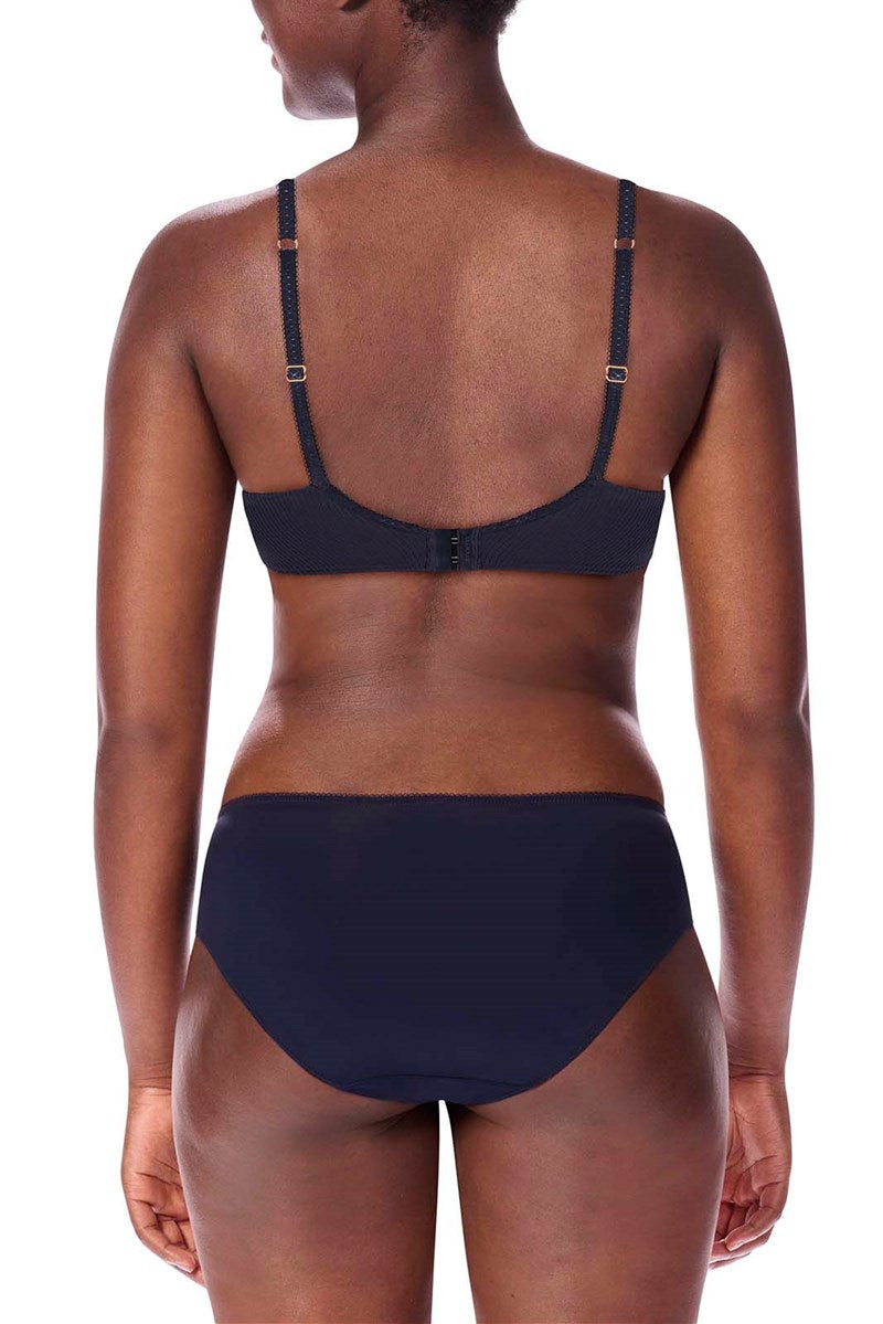 Kyra Wire-Free Bra - dark blue/sand