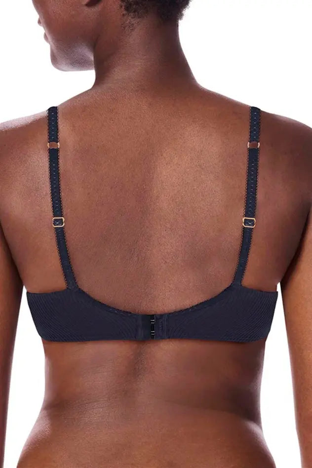 Kyra Wire-Free Bra - dark blue/sand