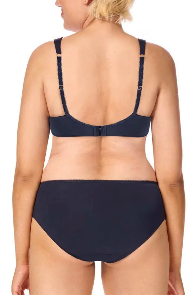 Kyra Underwire bra - dark blue/sand