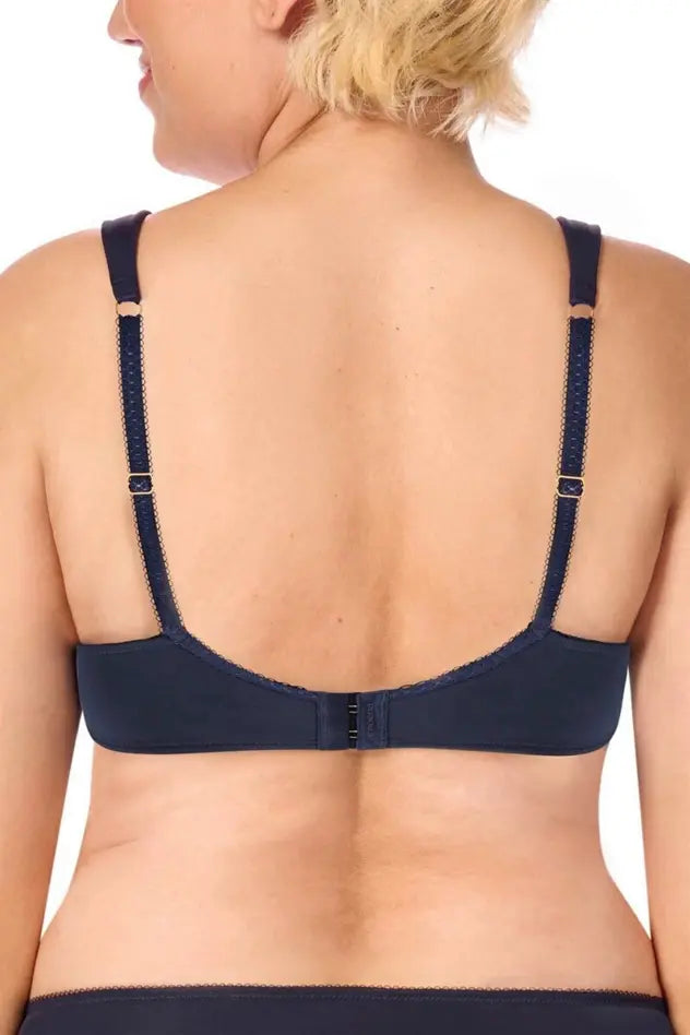Kyra Underwire bra - dark blue/sand