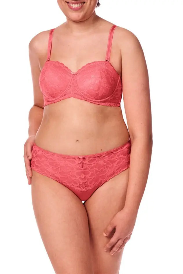 Glenda Padded underwire bra flamingo