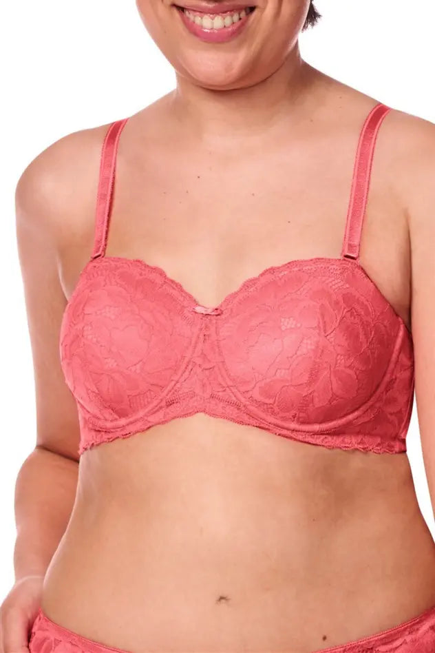 Glenda Padded underwire bra flamingo