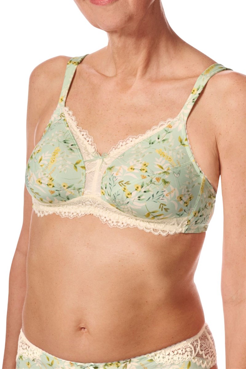 Kalina Wire-Free Bra - mint/multi
