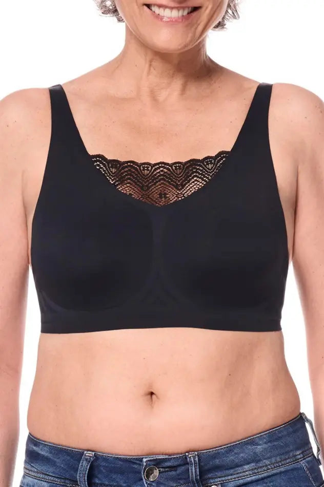 Esra Wire-Free Bra - black