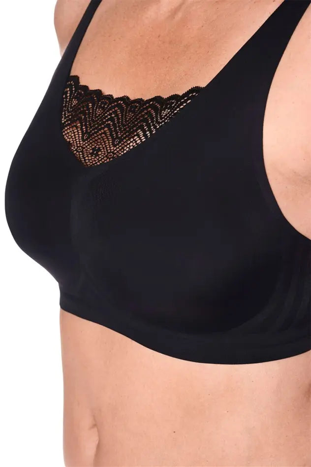 Esra Wire-Free Bra - black