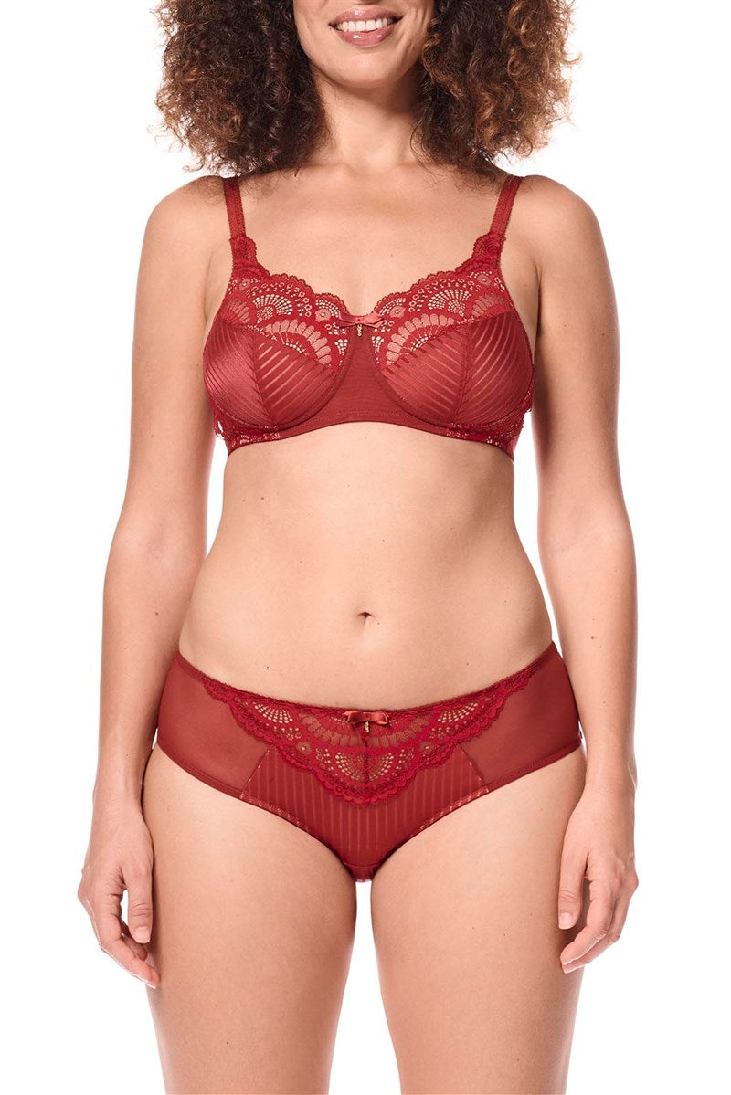 Karolina Padded Wire-Free Bra - lipstick/sand