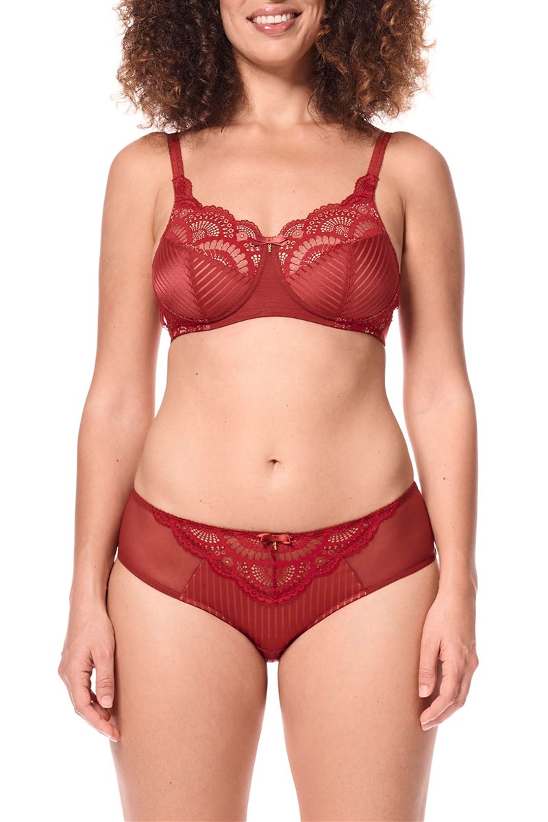 Karolina Padded Wire-Free Bra - lipstick/sand