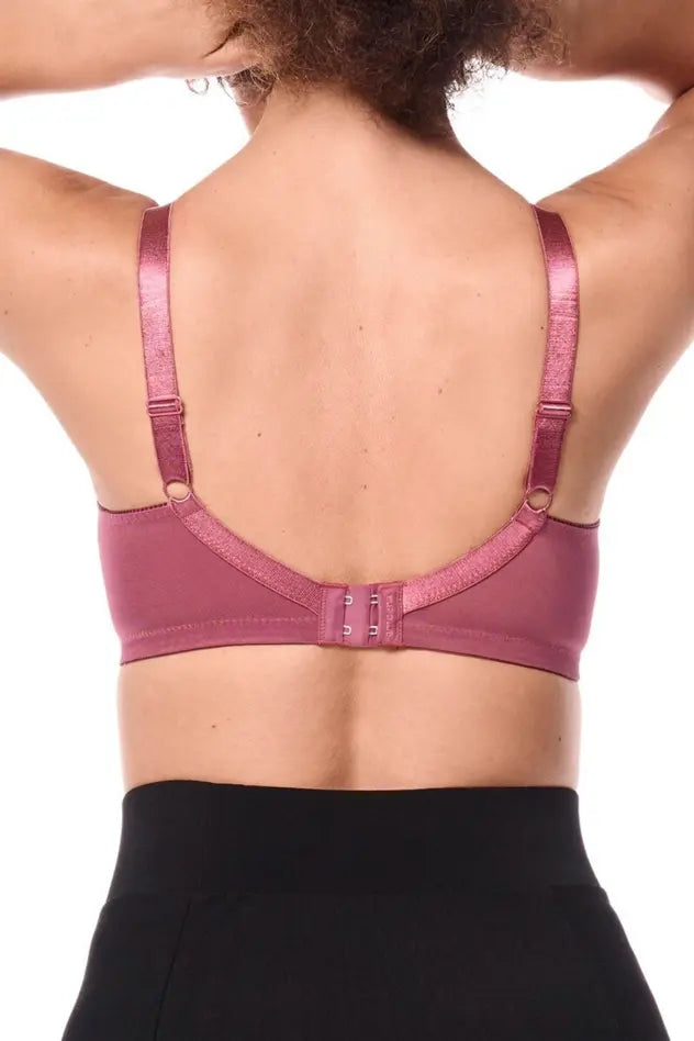 Nancy Wire-Free Bra - dark rouge