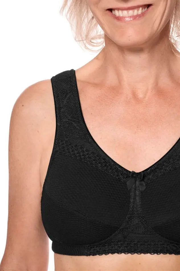 Leslie Wire-Free Bra - black
