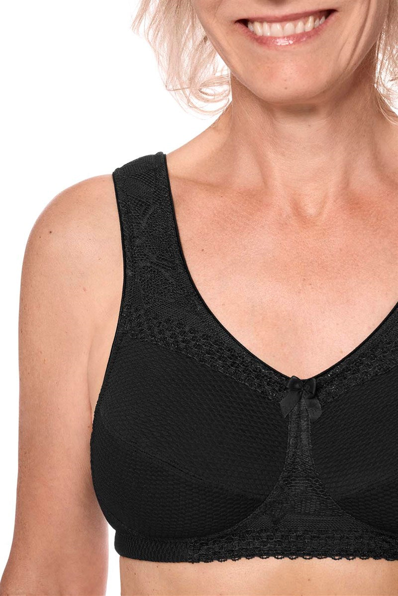 Leslie Wire-Free Bra - black