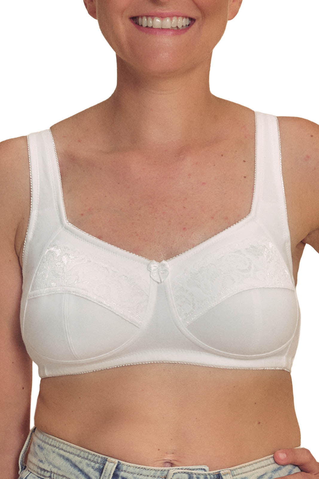 Katja Wire-Free Bra - white