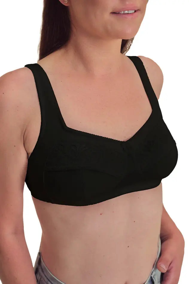 Katja Wire-Free Bra - black