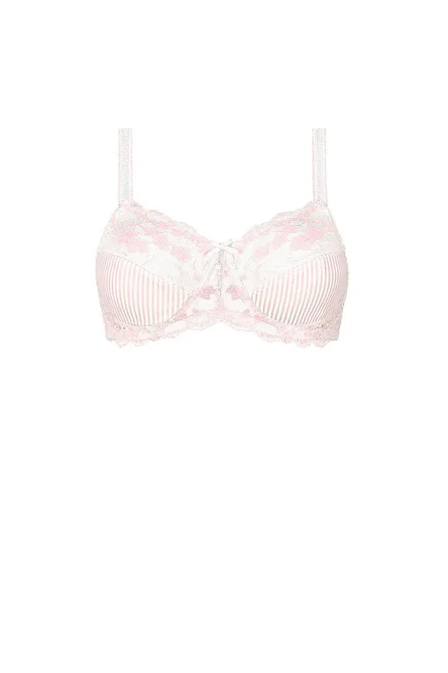 Kennie Wire-Free Bra - dusty rose/off-white