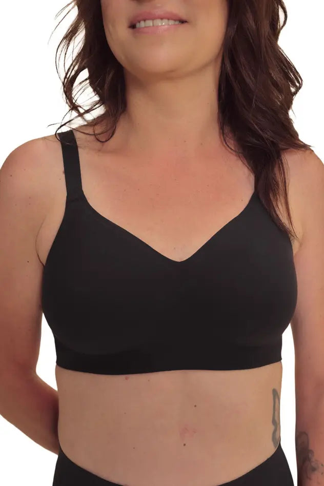Linda Padded Wire-Free Bra - black