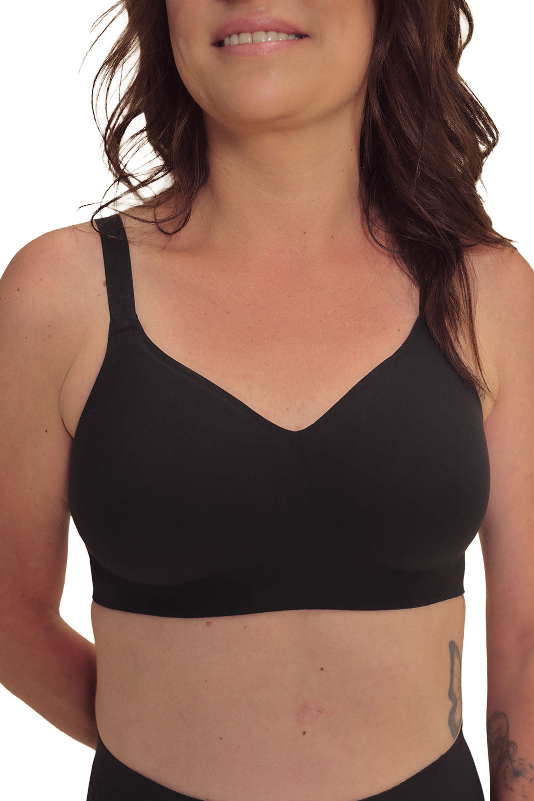 Linda Padded Wire-Free Bra - black