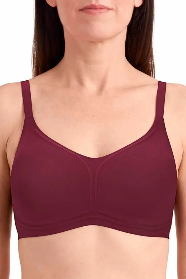 amoena Wave® pure Wire-Free Bra - ruby red