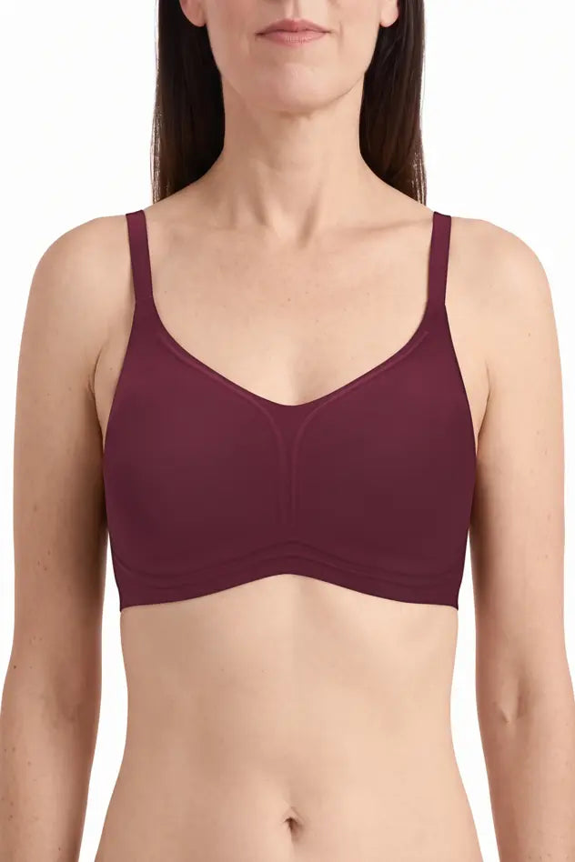 amoena Wave® pure Wire-Free Bra - ruby red