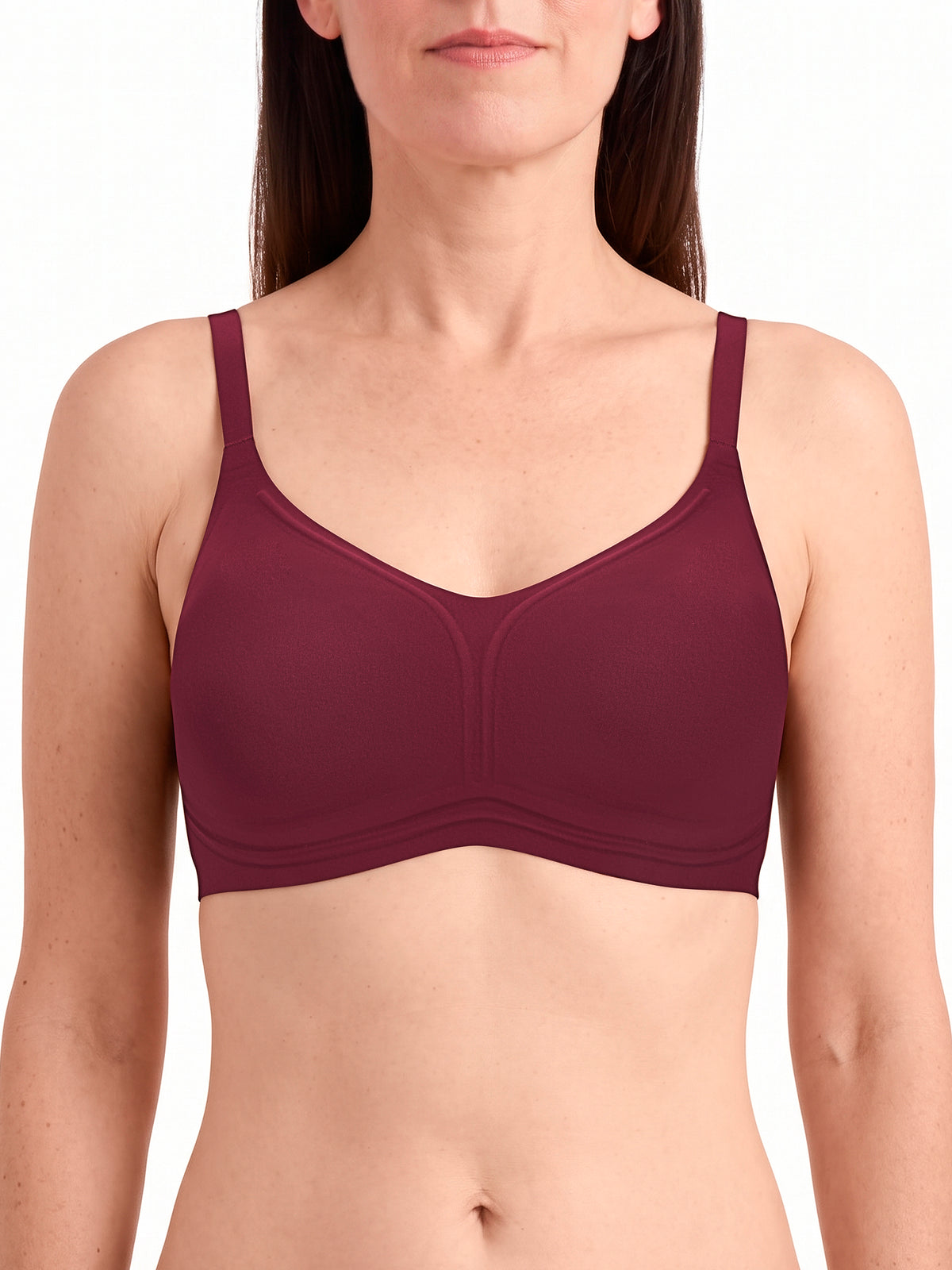amoena Wave® pure Wire-Free Bra - ruby red