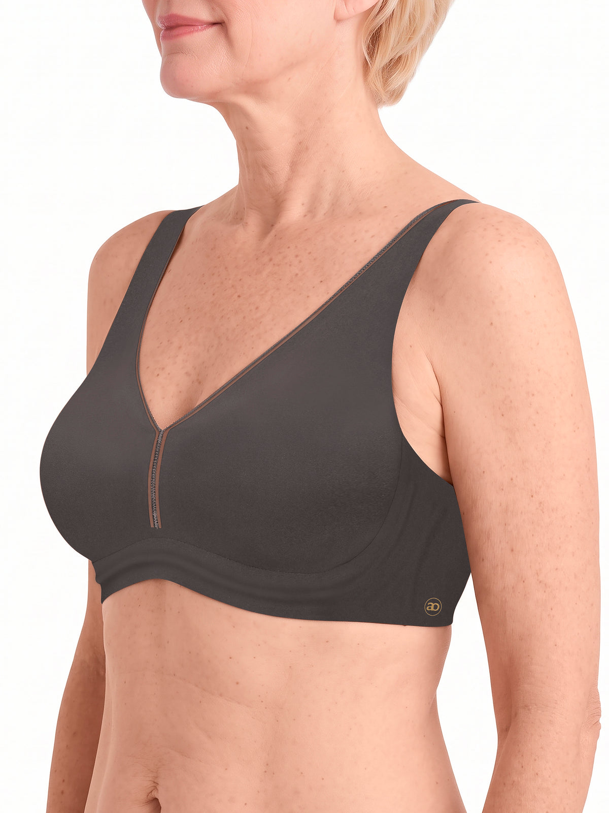 amoena Wave® flow Wire-Free Bra - anthracite