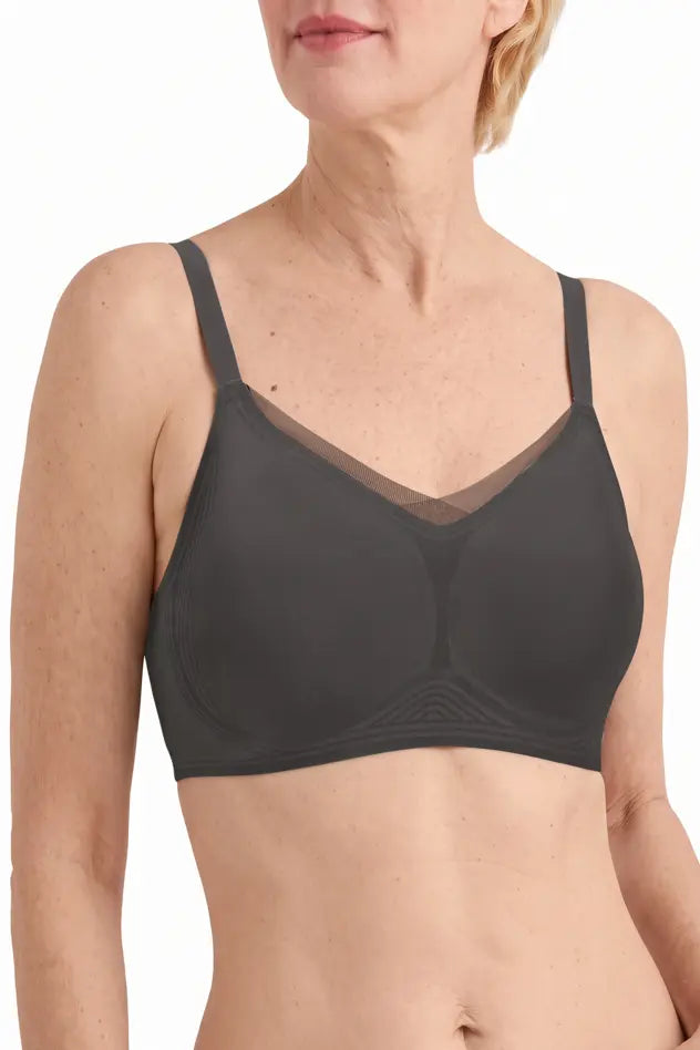 amoena Wave® magic Wire-Free Bra - anthracite
