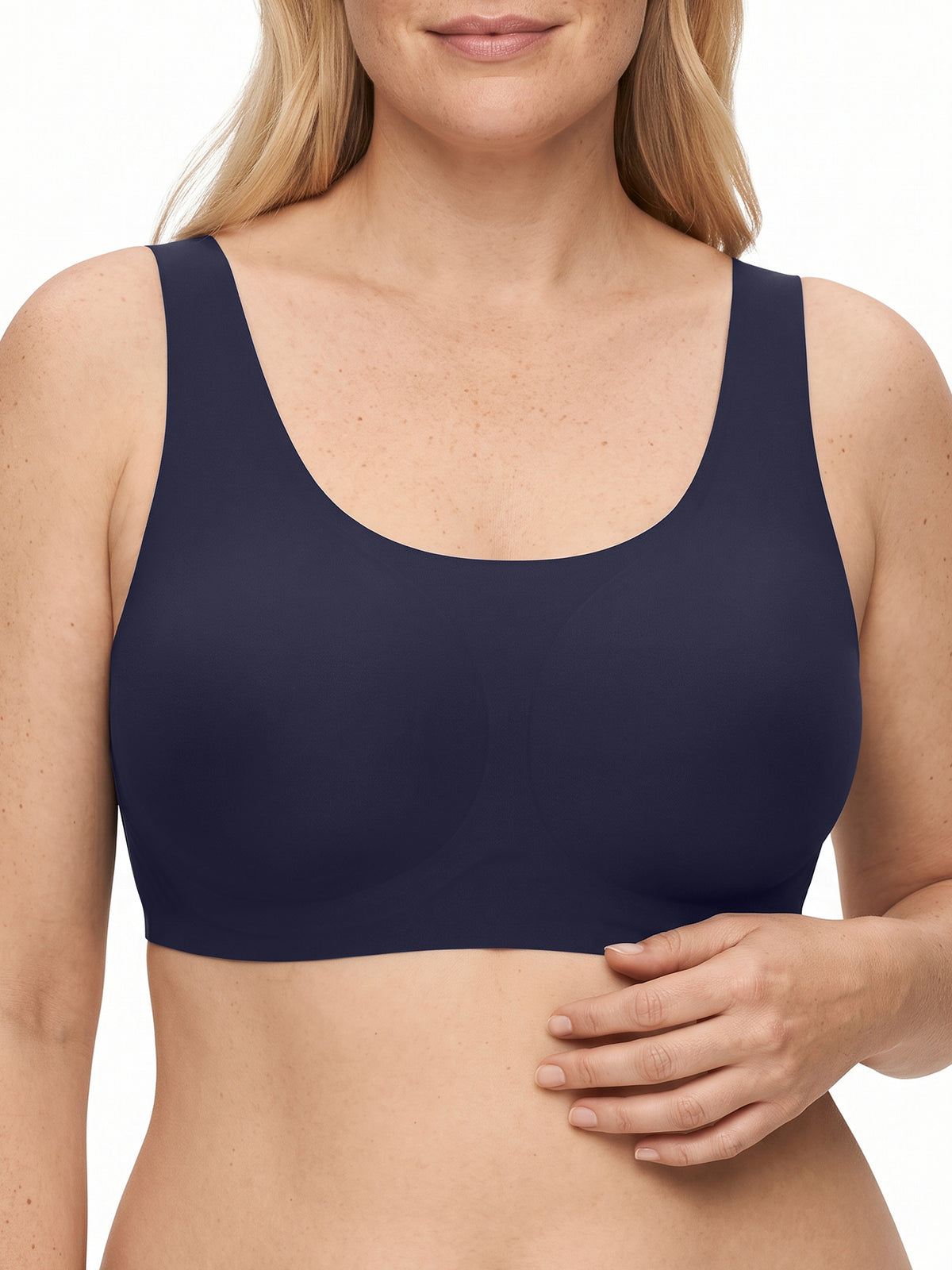 Linda Wire-Free Bra - dark blue
