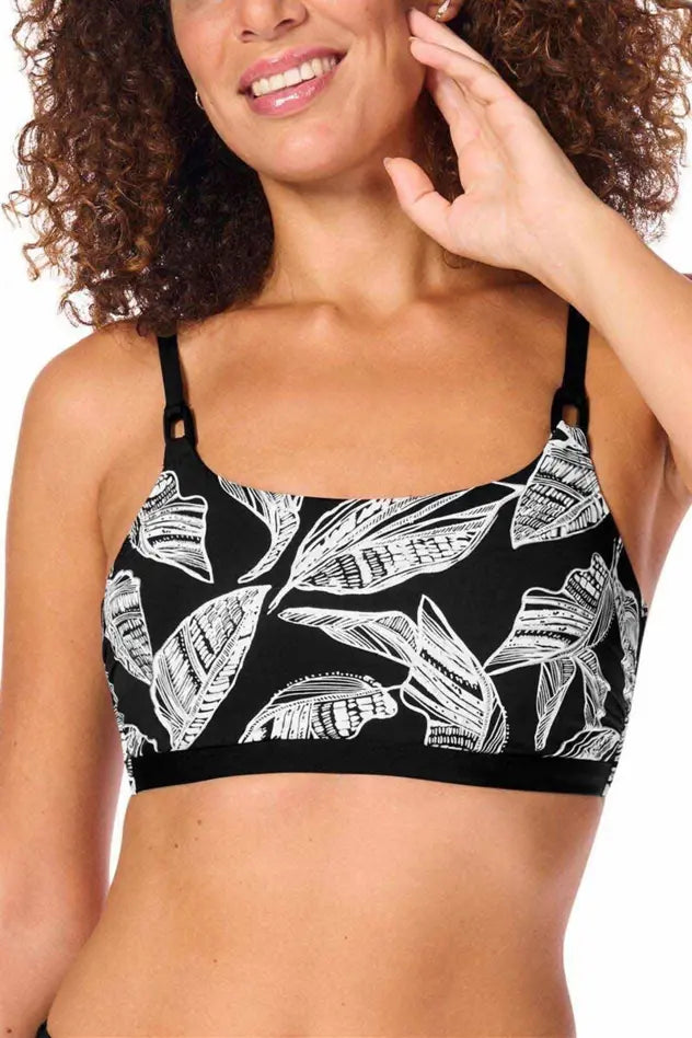 Lanzarote Soft Bikini Top - black/white