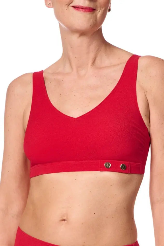 Chile Soft Bikini Top red