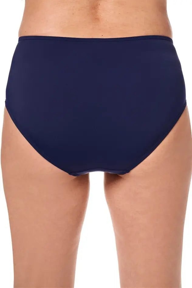 Thassos Mid Waisted Panty - navy