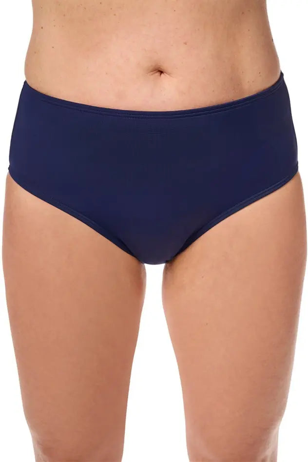 Thassos Mid Waisted Panty - navy
