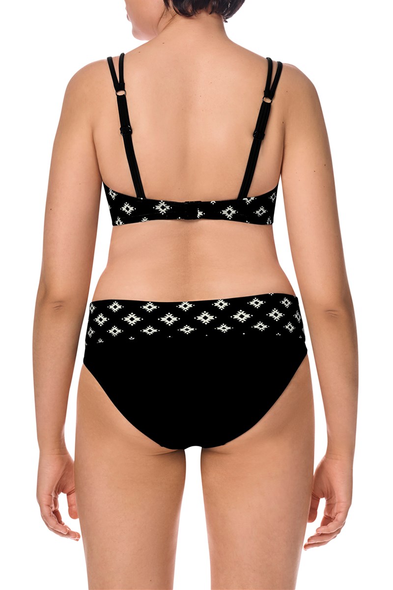 Palermo Soft Bikini Top - black/off-white