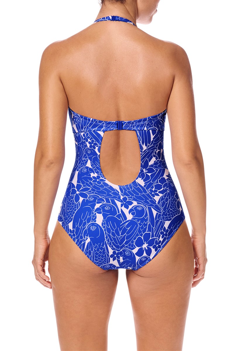 Azores One-Piece - royal blue/white