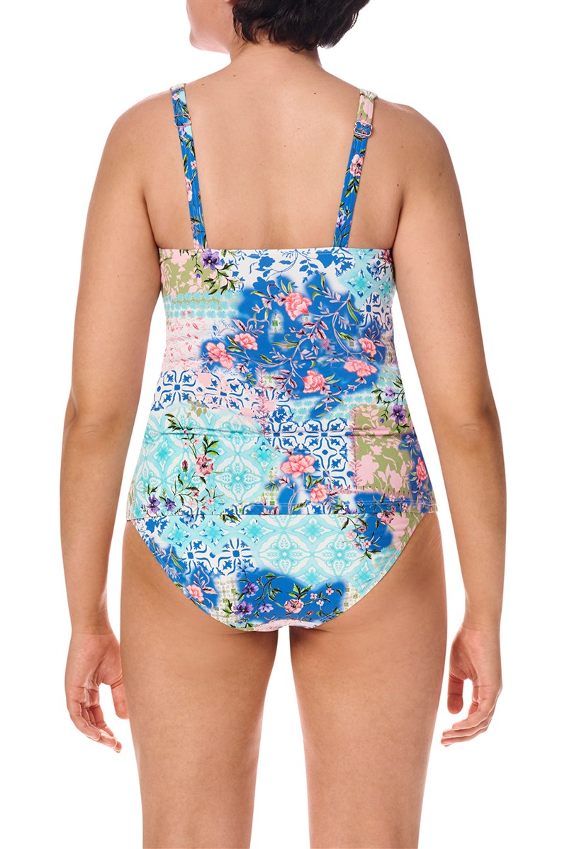 Paxos Tankini Top - blue/multi