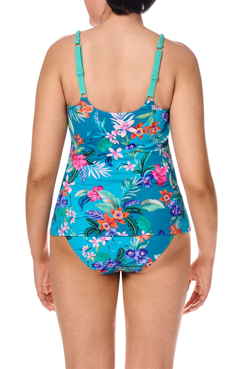 Alvor Tankini Top - turquoise/multi