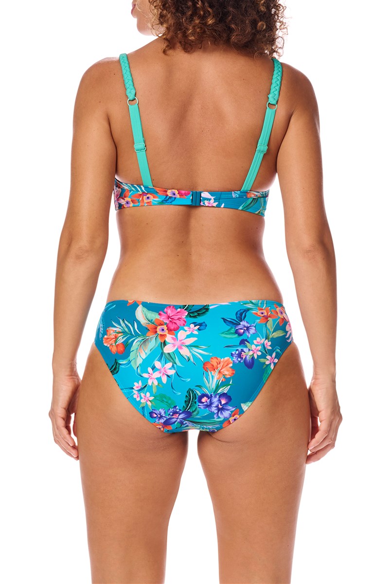 Alvor Soft Bikini Padded Top - turquoise/multi