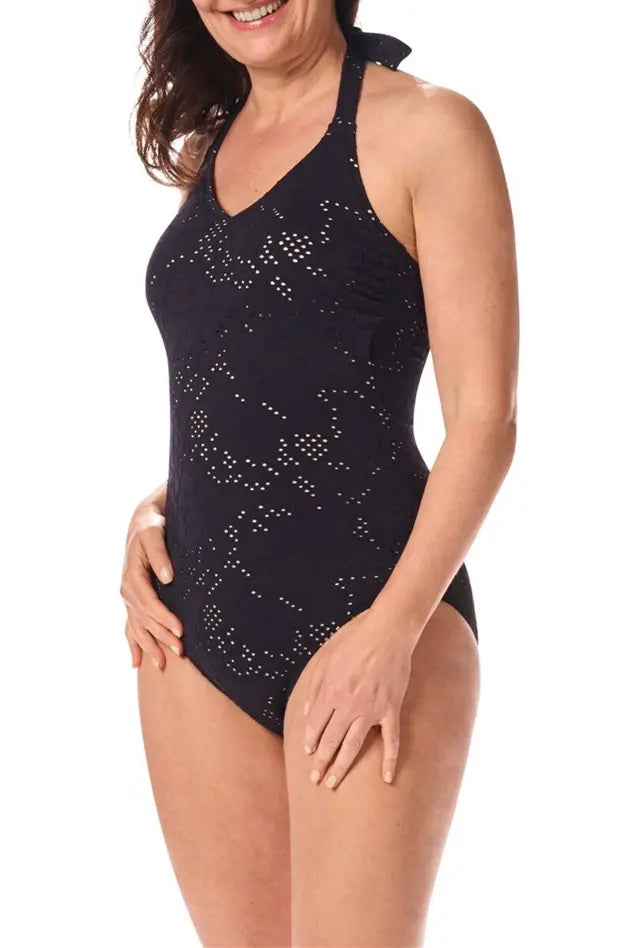 Makri One-Piece black/sand