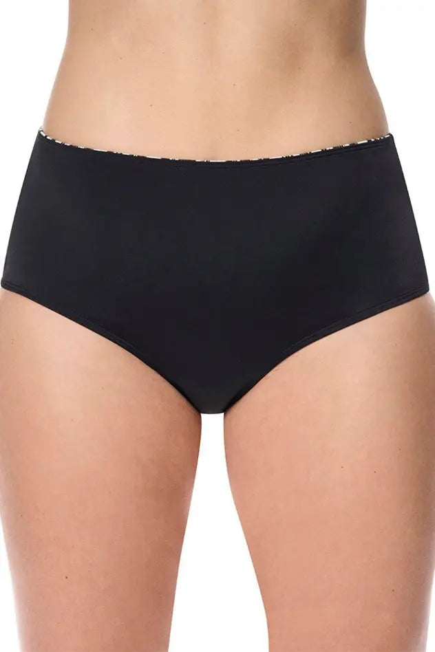 Salta High waisted panty - black/off-white